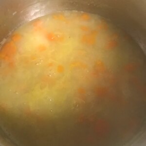 【離乳食中期】白菜・人参・玉ねぎの野菜スープ